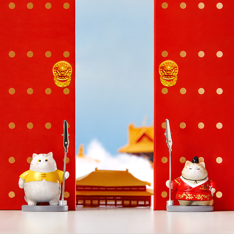 可爱摆件卡通桌面便签夹三尺鲤