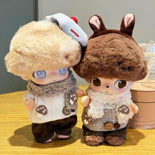 (不含娃)适配dimoo黛丝唐老鸭娃衣棕色秋冬可爱毛衣小熊着替