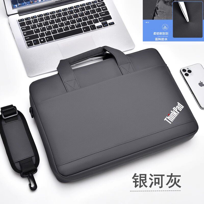 适用联想ThinkPad E14/T14p笔记本E15/P15v电脑包ThinkBook 14+/16p单肩包16寸E16手提袋斜跨包