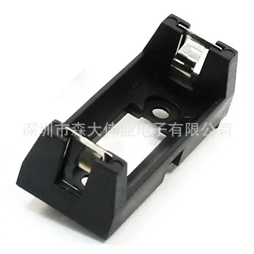 CR123A电池盒 PCB用带插针 LIR123A电池座 单节 16340电池盒 3V