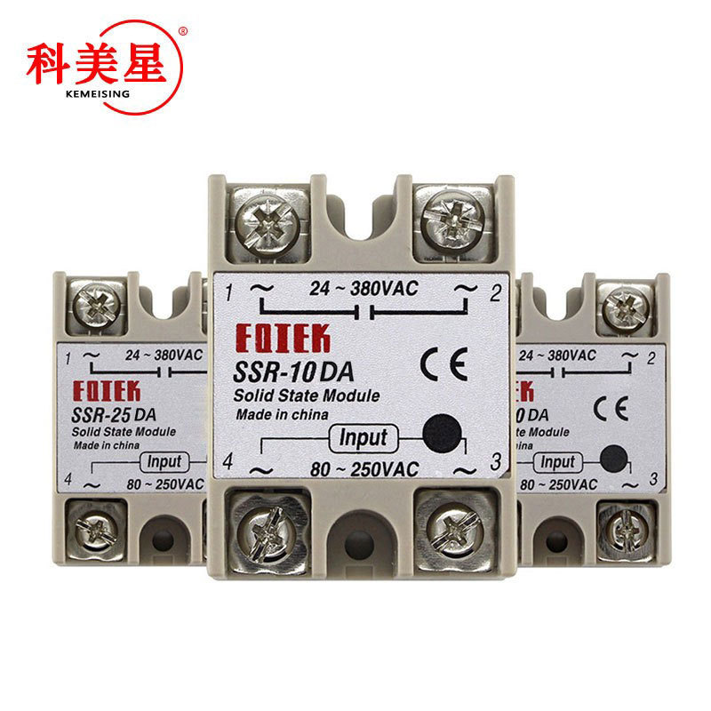 SSR-40 DA 固态继电器 24V-380V 40A 250V直流控交流