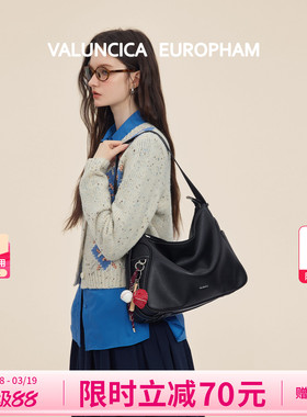 Valuncica/华伦西亚可乐包小号新款牛皮休闲托特包斜挎hobo包包女