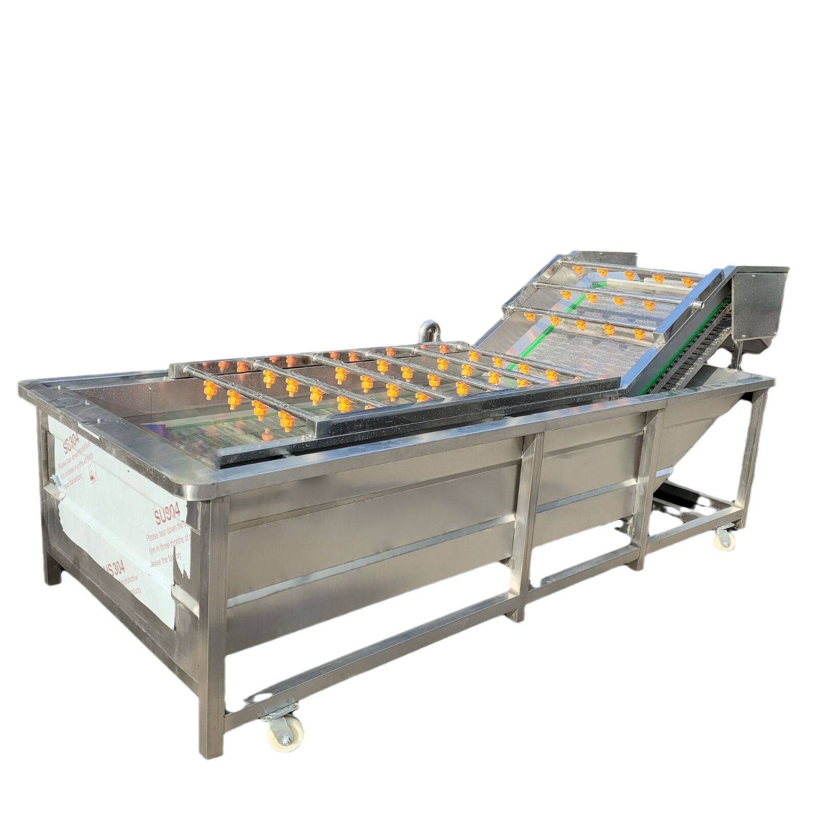 商用气泡清洗机 中草药清洗设备 板蓝根丹参枸杞白附子清洗风干线