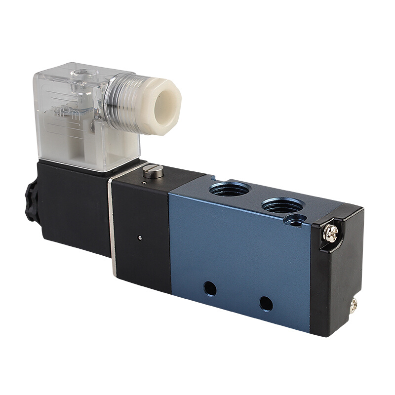 电磁阀4v210-08二位五通换向阀24v线圈气阀220电磁气动控制阀