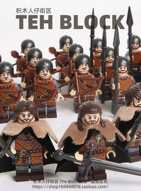 中世纪骑兵武士第三方权力的游戏积木士兵小人仔军事拼装塑料玩具