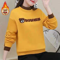 Желтая флисовая высококачественная толстовка