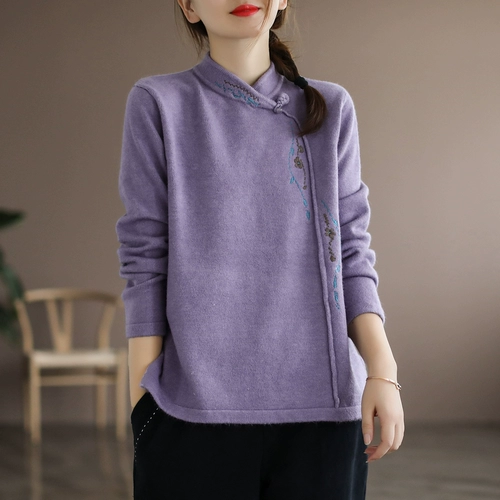 Брендовый ретро этнический лонгслив, футболка, этнический стиль