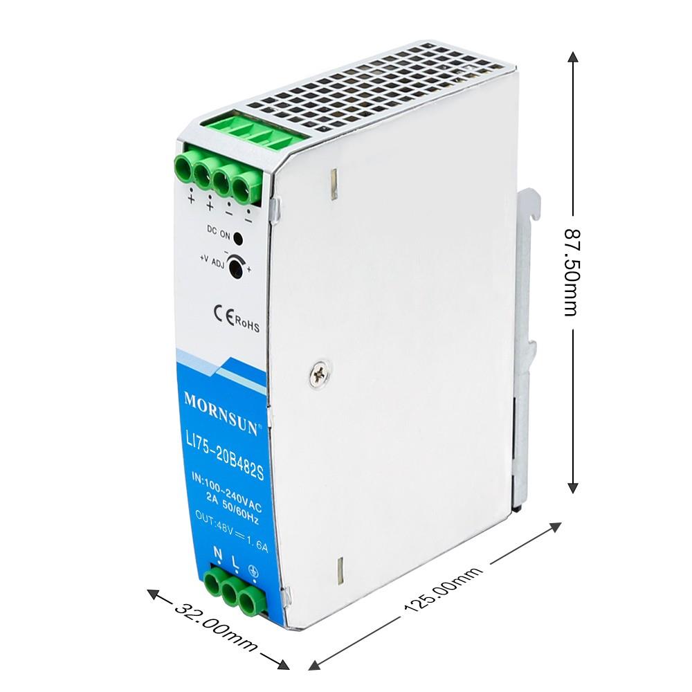 LI75-20B12/24/48R2S金升阳导轨开关电源替代