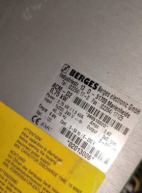 ACM-D2 BERGES博格伺服驱动器0.75KW 正