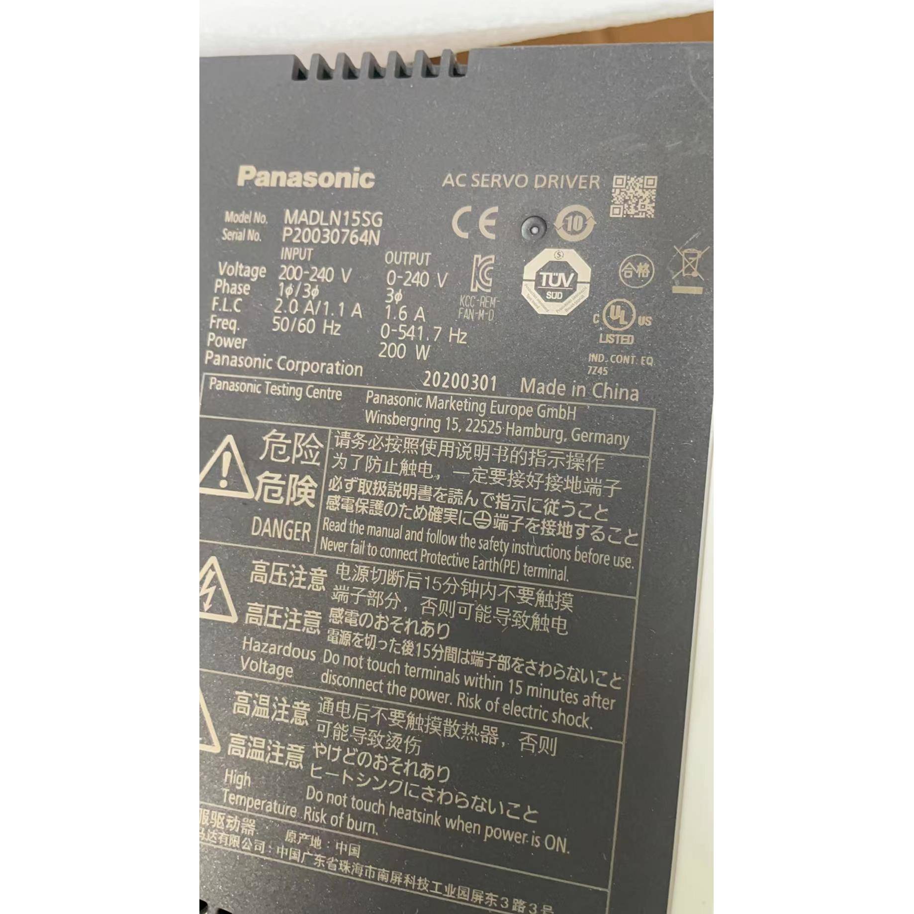 伺服a6 200w MADLN15SE msmf022l