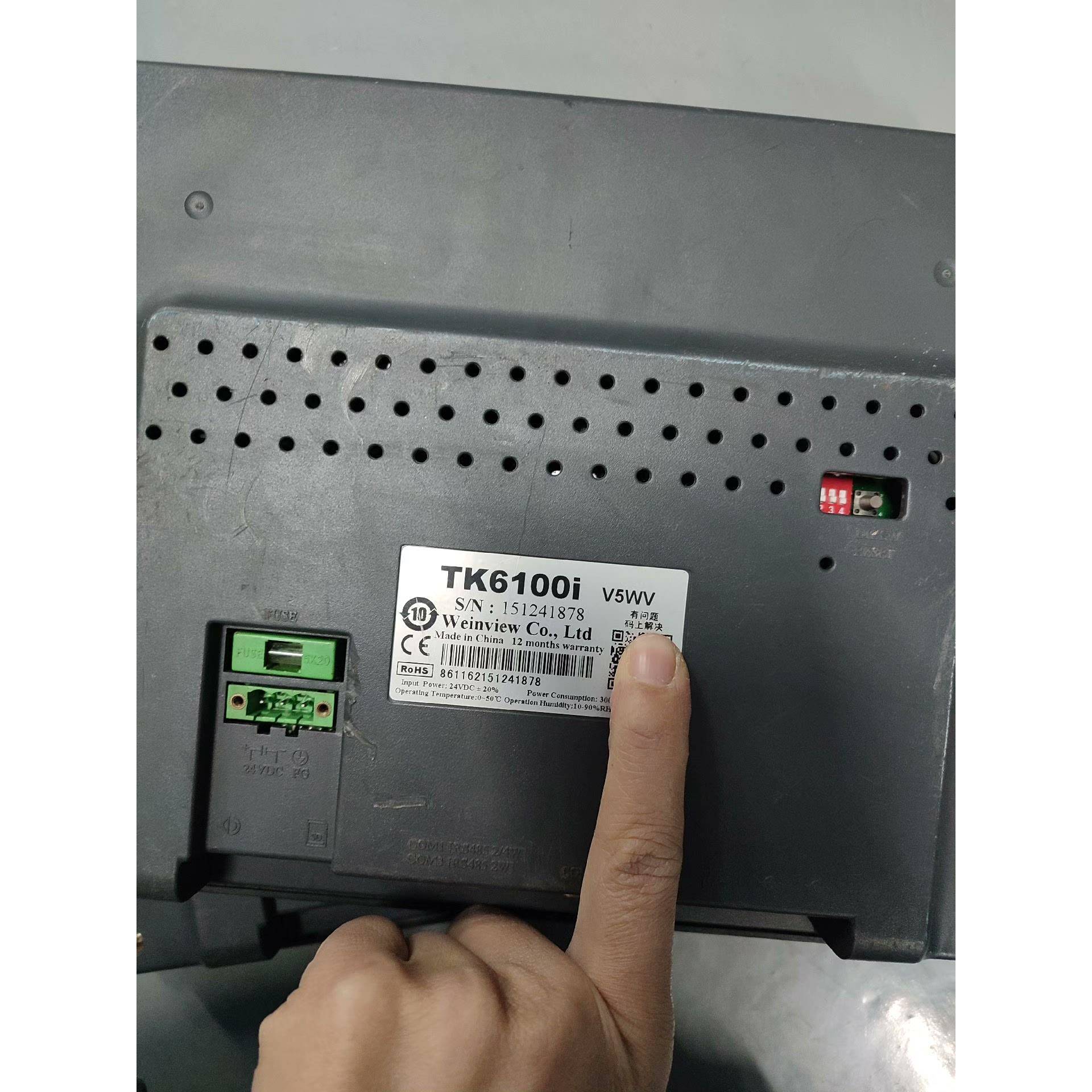 #威仑通触摸屏 TK6100i V5WV，如图～