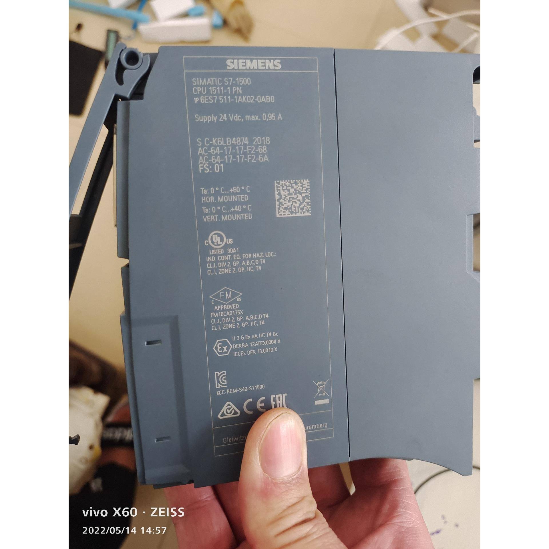 CPU1511-1PN，6ES7 511-1AK02-