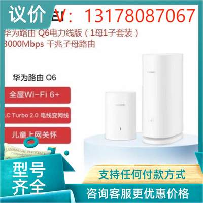 议价Q6电力线版 WIFI6 3000M线传输速率!