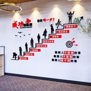 2023公司企业文化墙面装 饰画办公室励志标语墙贴纸员工激励会议室