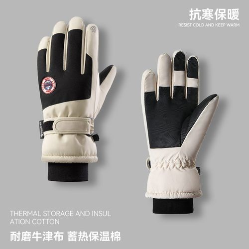 Winter Touch Screen Gloves Women Fleece Thickened Windproof