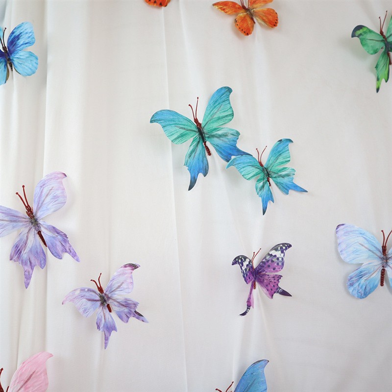 Mini Fake Butterfly Colorful Silk Wall Wedding Floral Decor