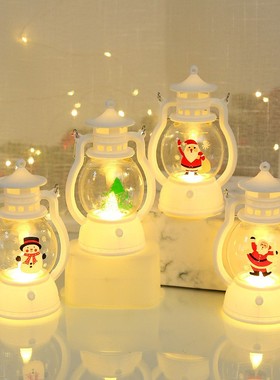 Xmas LED Lanterns: Handheld Oil/Candle Lights for Tree Decor