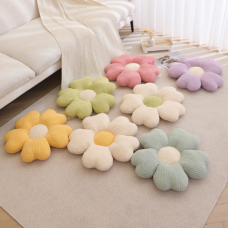 Home 5-Petal Flower Cushion Macaron Sofa Chair Decor Pillow