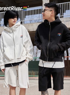 DifferentRiver春季乐园品牌元素款247联名雪花做旧外套短裤套装