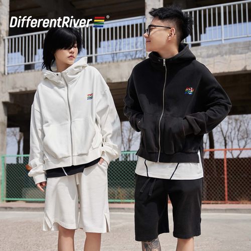 DifferentRiver联名雪花做旧外套