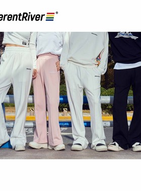 DifferentRiver秋冬百搭显瘦高腰男女同款街头时尚长裤马蹄裤裤子