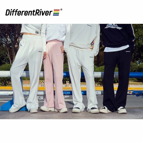 DifferentRiver街头时尚马蹄裤