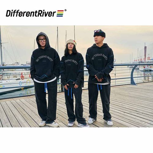 DifferentRiver水系做旧运动套装