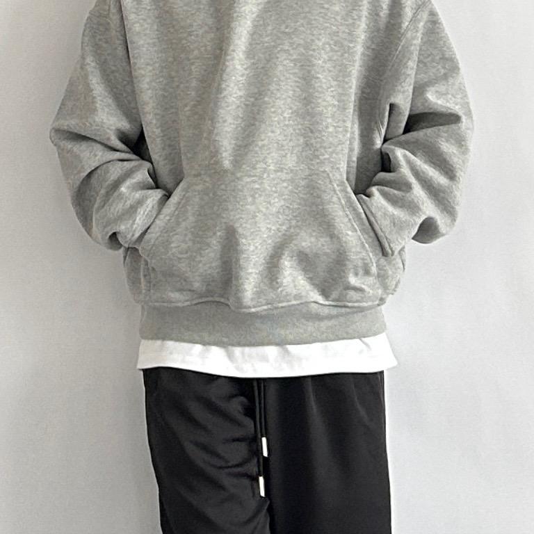 siiiend美式复古纯色连帽卫衣短款420GBOXY宽松套头休闲百搭卫衣