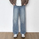 宽松显瘦直筒拖地裤 SIIIEND美式 新款 男秋季 复古水洗阔腿牛仔裤