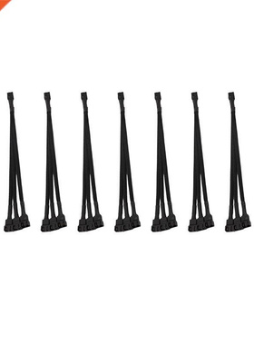 10 Pieces 1 Point 3 4Pin Extension Cable Pwm Cooling Fan Hub