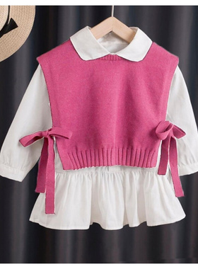 Korean fashion 2022 spring Brand Baby Girls Outfits winter K