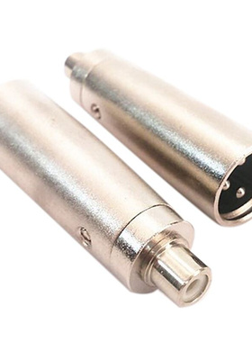 3 Pin XLR Plug Male to RCA Female Audio Jack Adapter Connect
