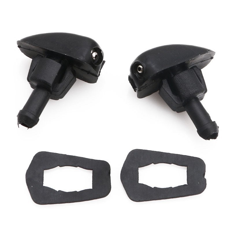 2Pcs Black Plastic Car Auto Window Windshield Washer Spray S