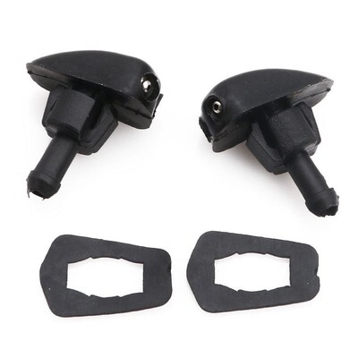 2Pcs Black Plastic Car Auto Window Windshield Washer Spray S