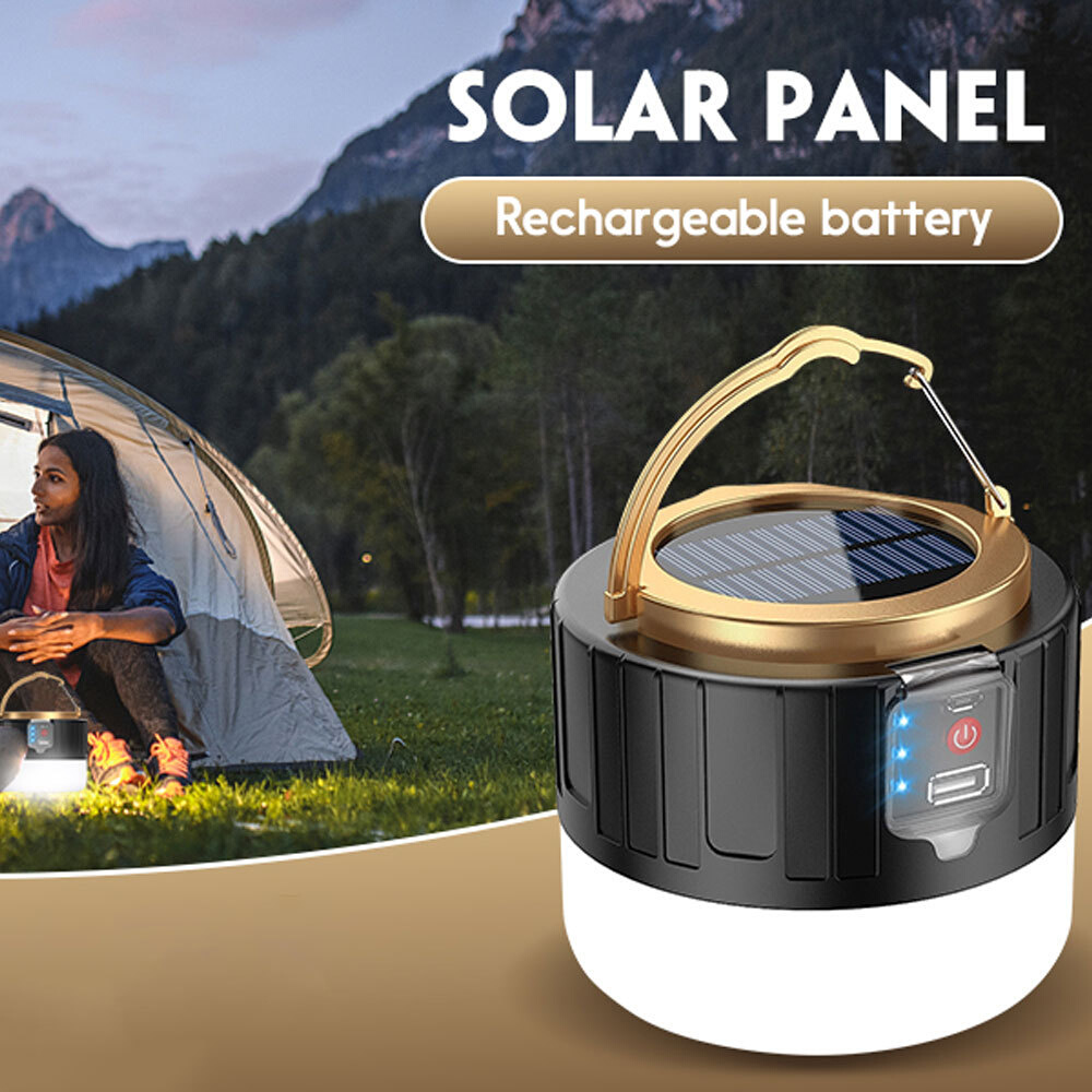Outdoor Solar LED Camping Lights USB Reaching Tent Portable