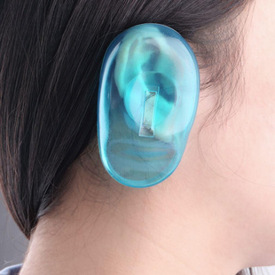 2PCS Clear Silicone Ear Cover Hair Dye Shield Protect Salon