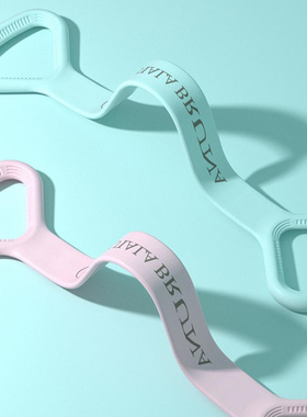 Yoga Stretching Belt 8-Figure Silicone Resistance Band Arm