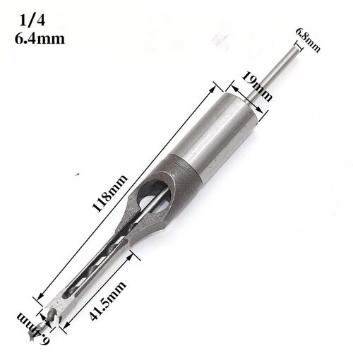 1pc HSS Square Hole Saw Mortise Chisel Wood Drill Bit with T