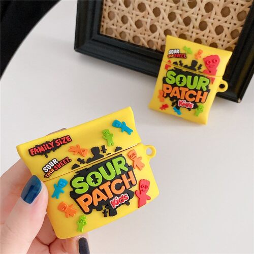 Luxury Square Sour patch kids Earphone Case for Airpods 1 2
