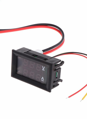 DC 0-100V 10A Dual LED Digital Voltmeter Ammeter Voltage AMP