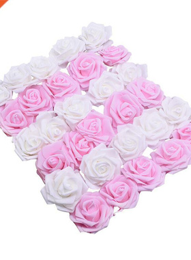 6cm Wedding Roses Foam Artificial Rose Flowers Head Wreath D