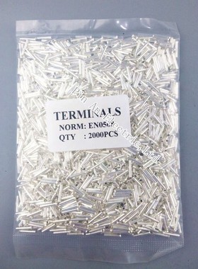 2000PCS EN0506 Tube Naked Terminal Bootlace Cooper Ferrules
