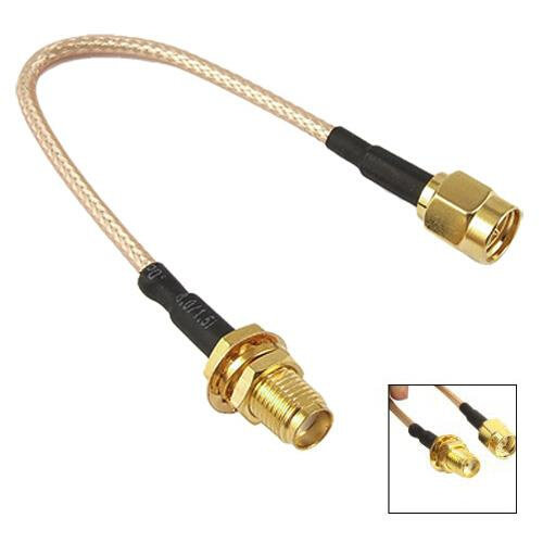 10x SMA Female to Male Coaxial Cable Antenna Adapter 11cm