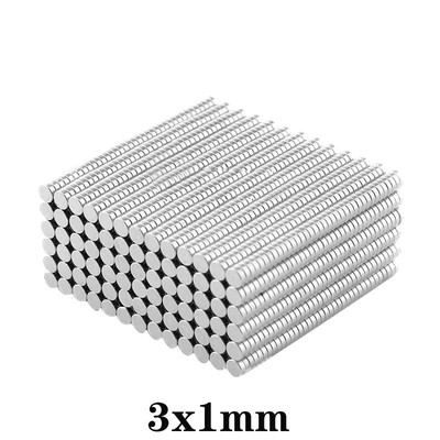 *100~5000PCS 3x1 Mini Small Round Magnets 3mm*1mm Neodymium