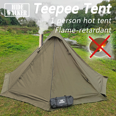 Flame-retardant Pyramid Hot Tent Outdoor Camping Waterproof