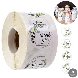 500 Boho Thank You Stickers/1inches Greenery Frames Thank Y