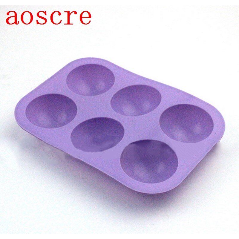 Silicone 6 Round Shape Mold Muffin Pan Jelly Cupcake Candy C