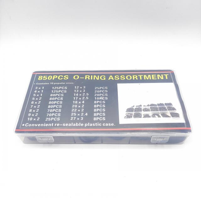850pcs NBR O-ring Set Black Leather Ring Sealing Ring High T