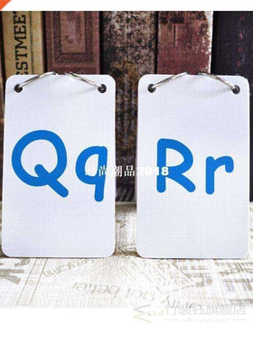 26 Letters English Phonics Pocket Cards Kids Montessori Lear