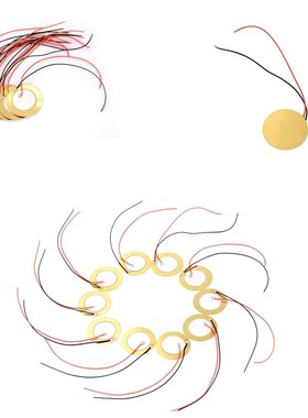 10Pcs  27mm Piezo Ceramic Elements Sounder Sensor Trigger Dr